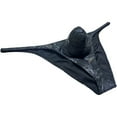 thumbnail image 3 of Botmois Men Gloss Underwear Elastic Sex Swim Trunks Pouch Briefs Cheek Underpant Python Black M, 3 of 3