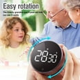 thumbnail image 3 of Digital Kitchen Timer with Large LED Display Magnetic Backing Countdown Timer for Sport, Cooking, Baking (Rose Gold)), 3 of 4