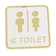 thumbnail image 3 of Letrero cuadrado de acrílico para baño, 12 cm, accesorio de pared para baño Estilo C, 3 of 9