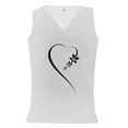 thumbnail image 4 of ibuvkizy Womens Tank Tops Loose Fit Cute Summer Tops for Women,Women's Sleeveless Summer V-Neck Sexy Casual Tops Regular Printing Sleeveless Vest Tops, 4 of 4