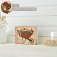 thumbnail image 3 of VHC Brands Spring in Bloom Wheelbarrow of Flowers MDF Block Sign 6x8, Spring Decor, Home Decorations for Wall or Door, Spring and Easter Hanging Decoration, 3 of 4