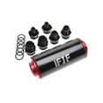 thumbnail image 6 of iFJF 50mm Inline Fuel Filter for Universal Mount Between Fuel Tank and Pump 50mm Diameter 100 Micron Cleanable Stainless Steel Mesh Screen High Flow AN6 AN8 AN10 Adapter Anodized Black and Red, 6 of 6
