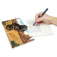 thumbnail image 4 of Dynamic Motorcycle Scene Greeting Card Blanks Inside For Personalised Wishes And Celebration Happy Birthday Card, 4 of 9