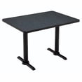 thumbnail image 5 of KFI Studios Mode 2.5' x 5' Dining Table, Designer White, Black Base, 5 of 7
