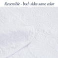 thumbnail image 3 of 100% Cotton Matelasse Quilt Set, Victorian Medallion Reversible Lightweight Coverlet Queen 3 Piece All Season, 3 of 5