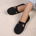 thumbnail image 4 of Women's Knit Flats, Slip-On Breathable Round Toe Casual Shoes, Soft Sole Lightweight Walking Shoes for Work Office Travel, 4 of 6