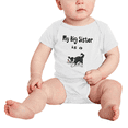 thumbnail image 2 of My Big Sister Is A Border collie Dog Cute Baby Jumpsuits Boy Girl Clothes, 2 of 5
