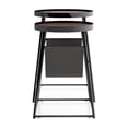 thumbnail image 3 of Furniture of America Lassatov Metal 2-Piece Nesting Table in Matte Black, 3 of 6