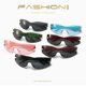 thumbnail image 3 of Solid Color Y2K Sunglasses for Kids Ultra-light Eye Protection Stylish Sunglasses for Family Holiday Weekend Travel, 3 of 5