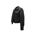 thumbnail image 4 of hirigin Women Fashion Wild Cropped Jacket Solid Color Turn-Down Collar Long Sleeve Single-Breasted Zipper-Up Pockets Coat, 4 of 7