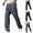 Black, variant on Men Drawstring Waist Wide Leg Multi Layer Patch Cargo Pants Loose Straight Full Leg Smooth Woven Street Hip Hop Daily Walking Trousers Gray S