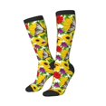 thumbnail image 2 of Fotbe Tiger Swallowtail On Flowers print Women's Men's Novelty Crew Socks Cotton Socks Knee High Socks for Walking,Running,Nurses,Pregnancy, 2 of 8