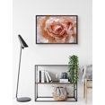 thumbnail image 2 of PixonSign Framed Canvas Print Wall Art White and Pink Rose Close-Up Floral Wilderness Illustrations Realism Chic Relax/Calm Multicolor Pastel for Living Room, Bedroom, Office - 16"x24" Black, 2 of 5