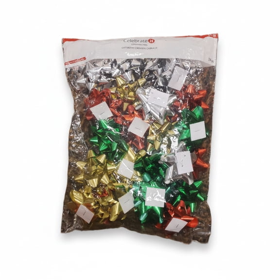 Peel amp; Stick Gift Wrapping Bows – Holiday Assorted Colors