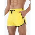 thumbnail image 5 of Men Quick Dry Athletic Shorts Multi-color Polyester Workout Training Short Pants With Zipper Pockets, 5 of 8