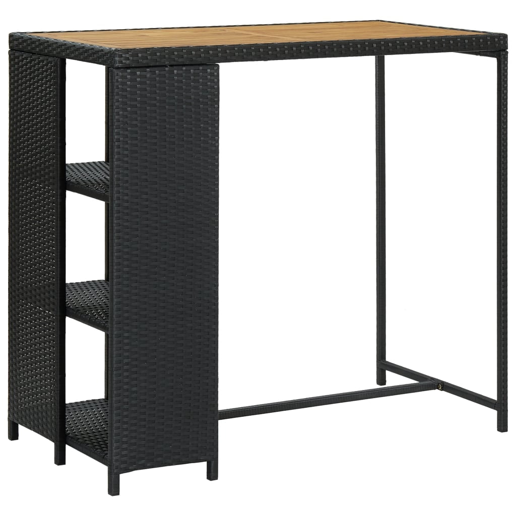 Vidaxl Jeu De Bar De Jardin 9pcs Et Coussins Anthracite Résine Tressée