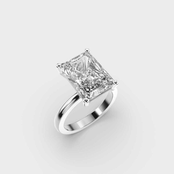 3 Carat Latest IGI Certified Lab Grown Diamond Wedding Ring for Ladies Solid 10K White Gold | Solitaire Diamond Engagement Rings | Size 5 by Diamond-Capitals