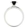 thumbnail image 4 of Solitaire Engagement Ring for Women - 1ct Natural Onyx in 14K White Gold Promise Ring, 4 of 5