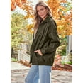 thumbnail image 3 of AELand Women's Oversized Leather Jackets Faux Suede Fall Fashion Motorcycle Coats Winter Outerwear, 3 of 6