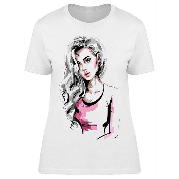 Beautiful And Stylish Model T-Shirt Women -Image by Shutterstock, Female Small