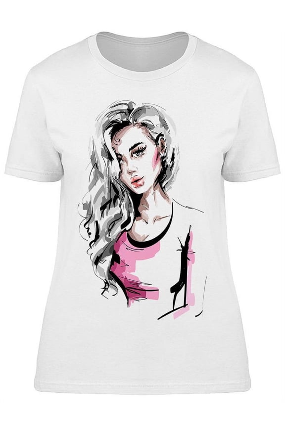 Beautiful And Stylish Model T-Shirt Women -Image by Shutterstock, Female Small