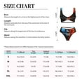 thumbnail image 2 of Kdxio Red And Blue Fire Bird Print Women's 2 Piece High Waisted Wrap Spaghetti Strap Summer Swimsuit Bikini Set-Large, 2 of 5