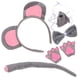 thumbnail image 5 of juego de disfraz de rata, kit de disfraz de ratón, orejas de ratón, diadema, nariz de ratón, cola de ratón, guantes de ratón, pajarita, 5 of 8