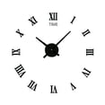 thumbnail image 1 of Wall Clock Silent 3D Modern Black Acrylic DIY Self Adhesive Wall Clock for Living Room Home, 1 of 5