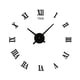 thumbnail image 1 of Reloj de pared silencioso 3D moderno acrílico negro DIY autoadhesivo reloj de pared para sala de estar hogar, 1 of 14