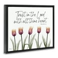 thumbnail image 4 of Stupell Industries Trust The Lord Tulips Religious Painting Black Floater Framed Art Print Wall Art, 31 x 25, 4 of 10