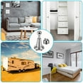 thumbnail image 7 of DOMETOUR Magnetic Door Stopper Soft-Catch Magnetic Door Catch, Door Hold Open, Stainless Steel, Brushed Satin Nickel Chrome, Hold Your Door Open Softly, Wall Mount, 7 of 7