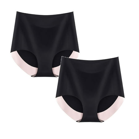 

Womens Underwear Brief Fashion High Waist Breathable Underpants Panties2PC