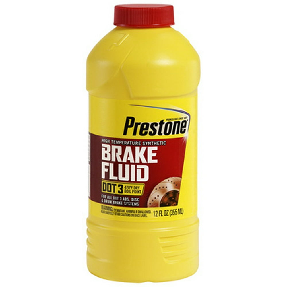 Prestone, 12 OZ, Heavy Duty Brake Fluid, For Disc Or Drum Brakes, Meet