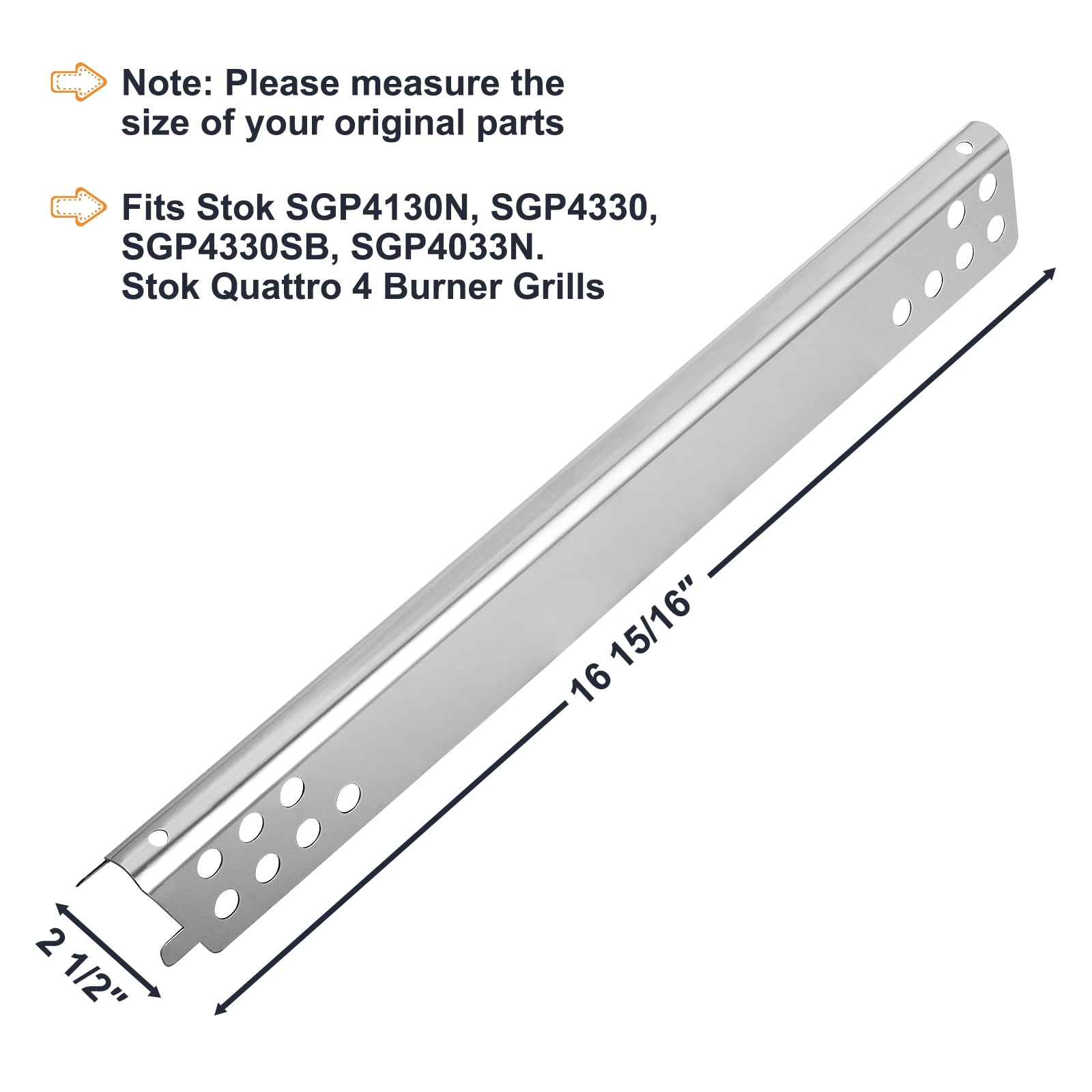 Grill Burner Performance for Charbroil  463347017 Gas Grill Burner, 4 Pack, 2.8" x 17" x 4"