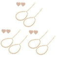 thumbnail image 4 of HOMEMAXS 6 pcs  Heel Shoe Straps Pearls Shoe Straps Ankle Straps Heel Straps for High Heel, 4 of 8