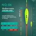 thumbnail image 6 of 2pcs Eye-catching Sensitivity Winter Durable Short Crucian Carp Bobber Float Plastic Fishing Floats 04, 6 of 8