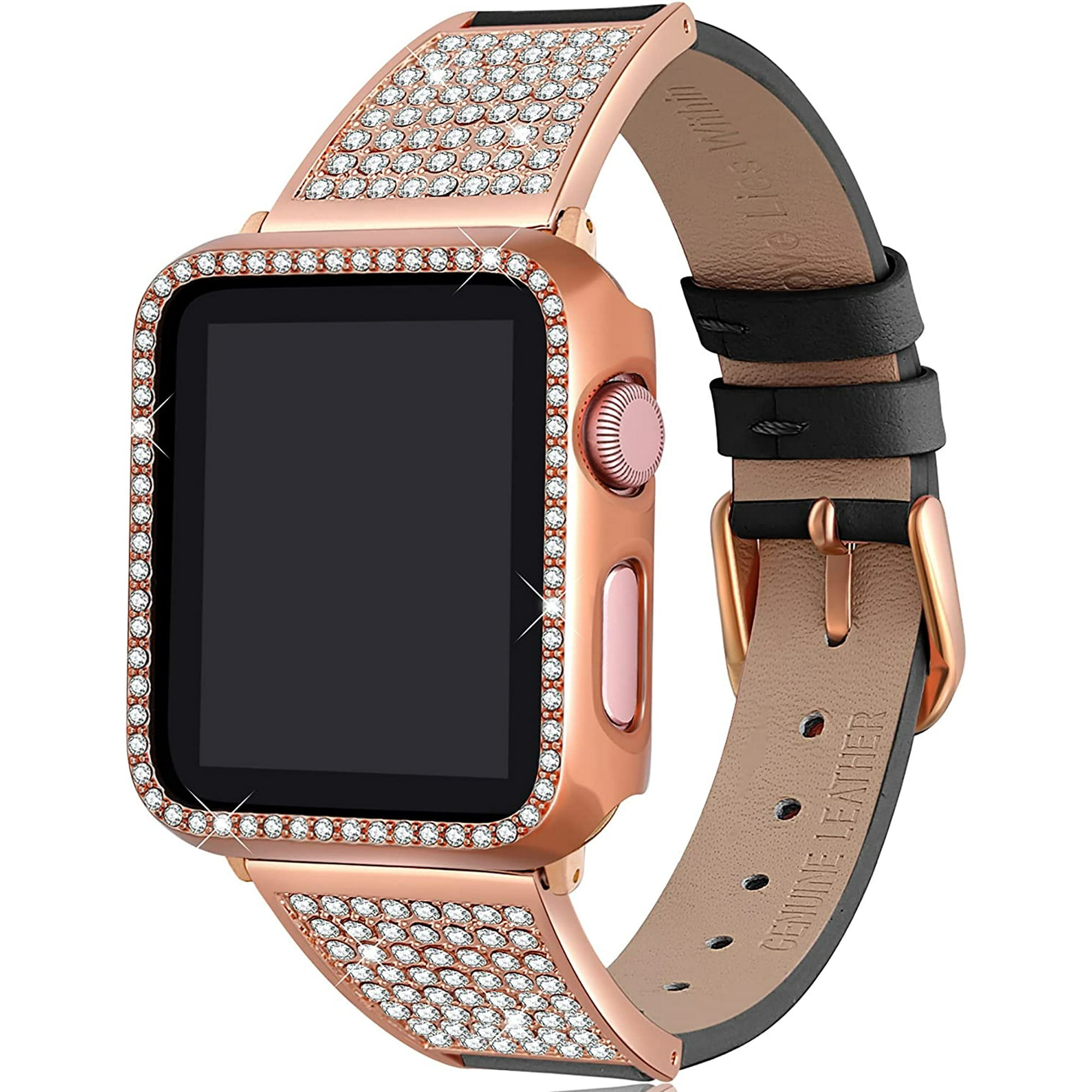 Bling Band iWatch Strap full Case For Apple Watch Series 8 7 SE 6