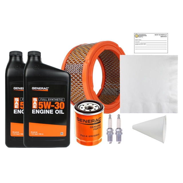 Kit de mantenimiento Generac 0J57670SSM aceite sintético 5W-30