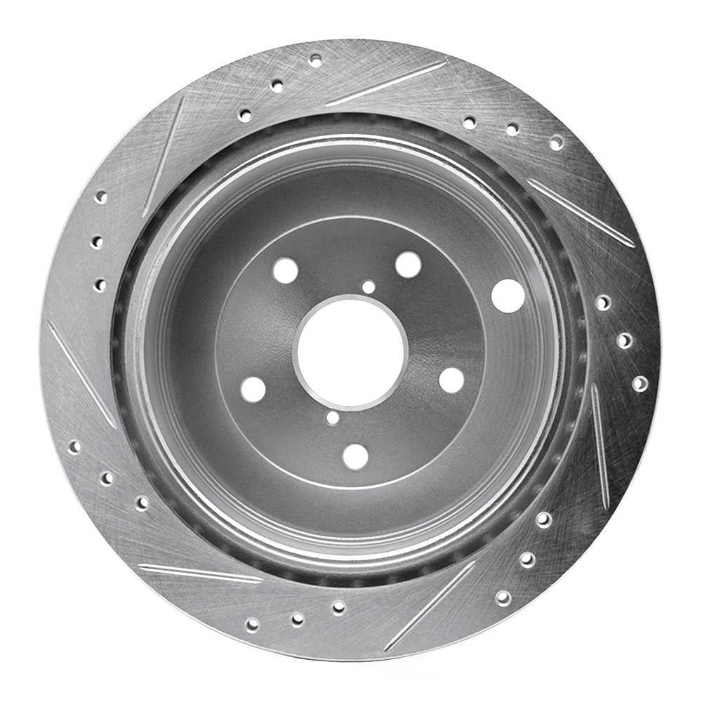 Dynamic Friction Company 631-13036R DFC Brake Rotor - Drilled And Slotted - Silver