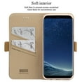 thumbnail image 3 of Galaxy s8 Case, Mignova Galaxy S8 Wallet Case Genuine Premium Leather Case (Magnetic Closure) (Card Holder) with Stand Flip for Samsung Galaxy S8 Galaxy S8 2017 Release (Khaki), 3 of 6
