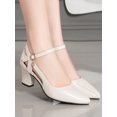 thumbnail image 2 of Women's Elegant Pointed Toe Ankle Strap High Heel Shoes, 2 of 4