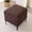 Coffee brown, variant on BH-JJSMGS Ottoman Cover Square,Stretch Square Ottoman Covers Slipcover,Soft Knitted Jacquard Cover for Storage Stool,Footstool Protection for Living Room