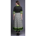 thumbnail image 4 of Bimba Black Ethnic Ikat Printed Anarkali For Women A Line Indian Kurti Classic Tunic Ethnic Kurti-XSmall, 4 of 5