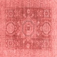 thumbnail image 1 of Ahgly Company Machine Washable Indoor Square Abstract Red Modern Area Rugs, 5' Square, 1 of 4