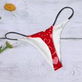 thumbnail image 6 of XIAONU WoMens Thong Panties Soft Stretch Heart Pattern Minimalist Underwear Lightweight Breathable Daily Casual Lingerie, 6 of 6