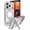 Silver, variant on ZAGG Santa Cruz Snap Case with Kickstand for iPhone 17 Pro - Jet Black Drop Protection (13ft/4m) MagSafe Charging Compatible ClearGuard Anti-Yellowing Technology Scratch Resistant Phone Case