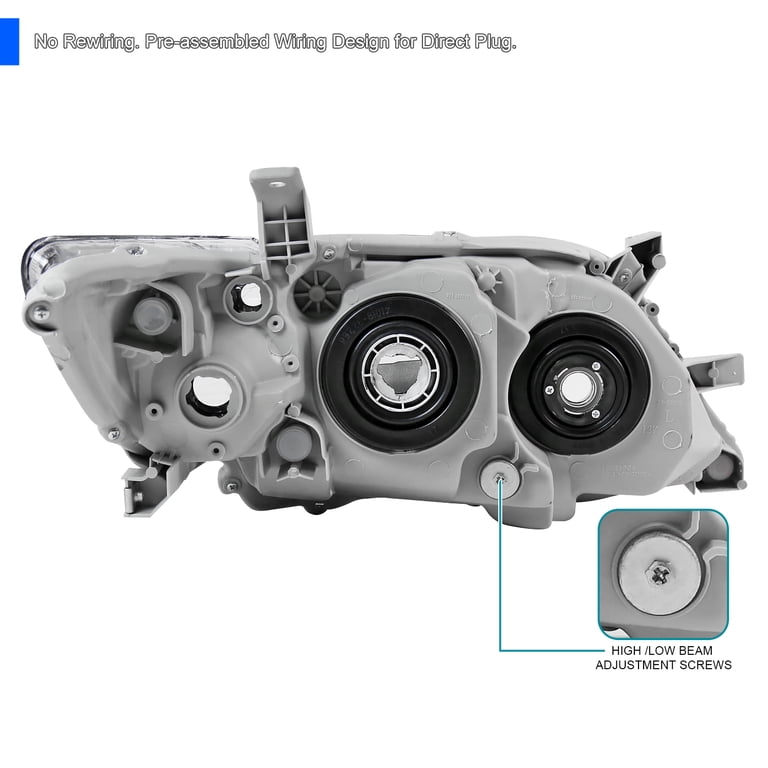 Pair Of Chrome Projector Headlights For 2010-2011 Toyota Camry – Left & Right Assembly 3 thumbnail image