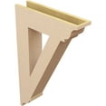 thumbnail image 5 of Ekena Millwork 5 1/2"W x 24"D x 36"H Traditional Traditional Rough Cedar Woodgrain TimberThane Bracket, Primed Tan, 5 of 6