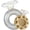 Silver Diamond Ring Float and Gold Ice Tray, variant on Thickened Inflatable Pool Floats Diamond Rings for Adults, Glitter Bachelorette Party Wedding Decorations Bridal Shower Gifts, Engagement Photo Props, Swim Tubes Pool Lounging Supports 265 lbs