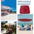 thumbnail image 4 of SEWACC Housse de Parapluie Extérieur Tissu Oxford Rouge Foncé 1Pcs pour Usage Extérieur, 4 of 8